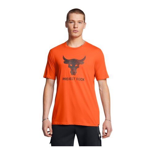Under Armour UA Project Rock Payoff Graphic SS Shirt, Team Orange/Black - L, (21581819) Cene