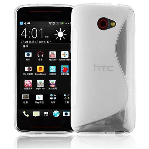 Cadorabo Case, združljiv s HTC v pol prozorni - za&scaron;čitni pokrov, narejen iz fleksibilnega silikona TPU, (20583815) Cene
