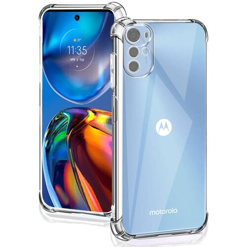 Techsuit Shockproof Clear Silicone prozorna torbica, odporna na udarce, za Motorola Moto E32 / Moto E32s / Moto G22 Cene