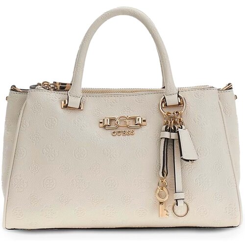 Guess Ročne torbice Anise Triple Comp Satchel Siva Cene