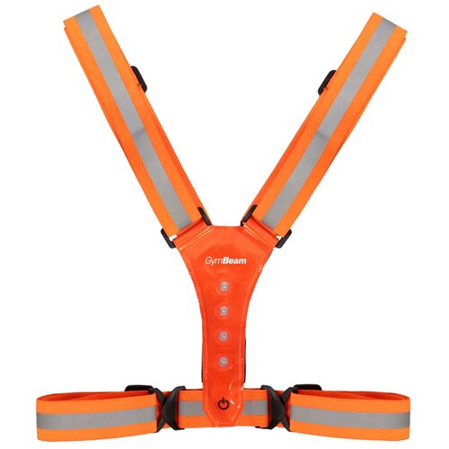 GymBeam Reflective Running Vest Orange Cene