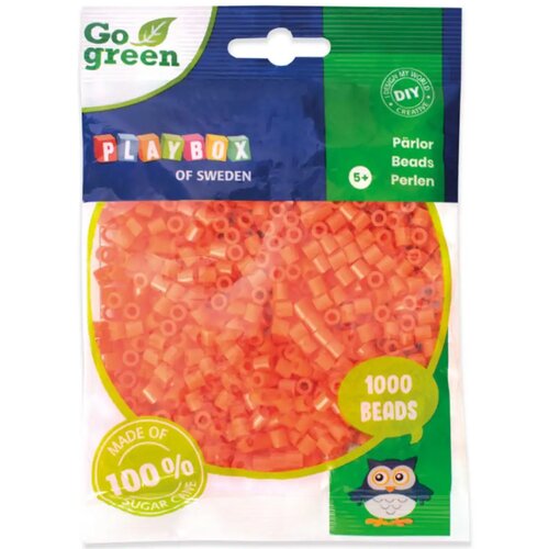Playbox go green 5mm midi likalne perle v oranžni barvi, 1000 kosov Cene