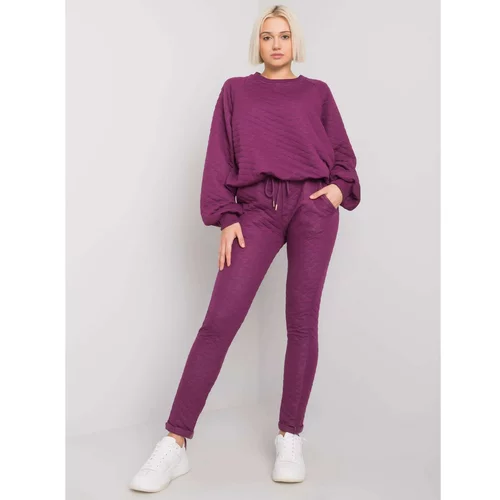 Fashion Hunters Violet two-piece quilted Palermo set
