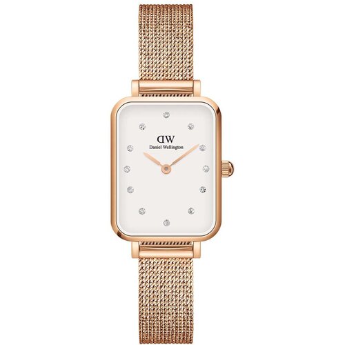 Daniel Wellington Ura Quadro 20x26 ženska, roza barva Cene