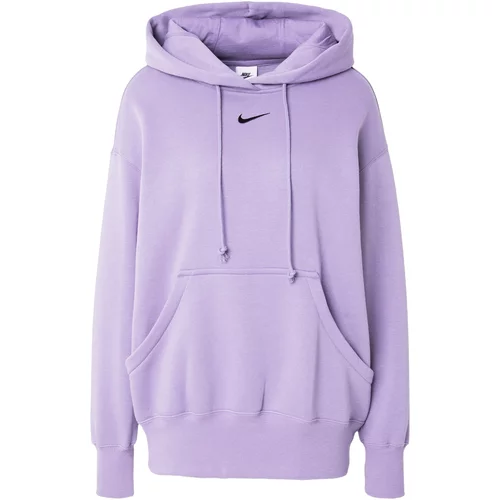 Nike Sportswear Majica 'Phoenix Fleece' lila / črna