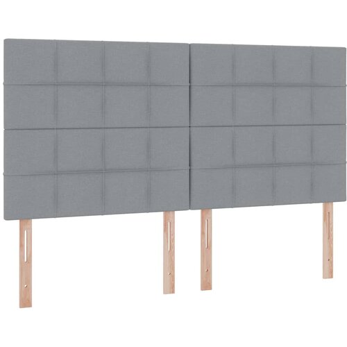  LED krevet za pohranu s madracem Svjetlosiva 180 x 200 cm Slike