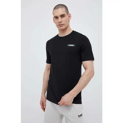 Hummel Pamučna majica boja: crna, glatki model
