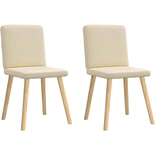 Maison Chic Jedilni stoli - Vzorci stoli 2 kosa krem blago A290, (22031704) Slike