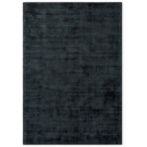 Vikosa Črna ročno tkana viskozna preproga 80x150 cm Noemi – Cene