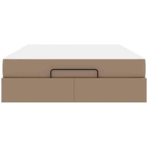  Okvir kreveta s madracem Boja cappuccina 140 x 190 cm Slike