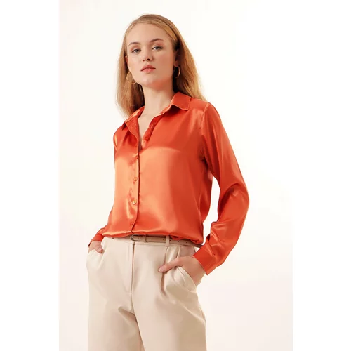Bigdart Shirt - Orange - Regular fit