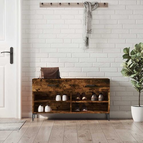  Klupa za cipele boja hrasta 102 x 35 x 55 cm konstruirano drvo Slike