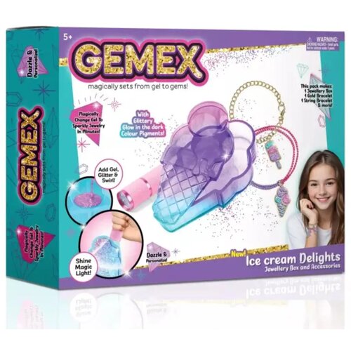 Flair Toys Gemex: Set za izdelavo nakita iz sladoleda iz dragocenih kamnov iz gela Cene