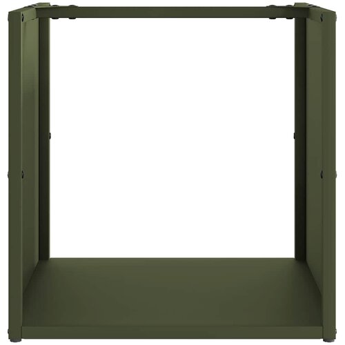  Stalak za drva 40x40x40 cm hladno valjani čelik Slike
