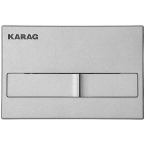 Karag WC tipka Carina krom mat, T110002 Slike