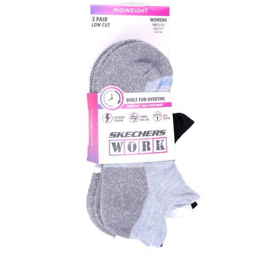 Skechers 3pk Radne Niske Ženske Čarape S119052-GRBK Cijene