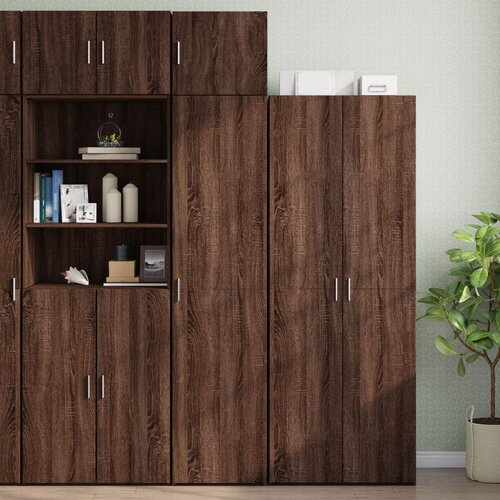 vidaXL Uski ormarić za pohranu smeđa boja hrasta 45x42,5x225 cm drveni Cijene