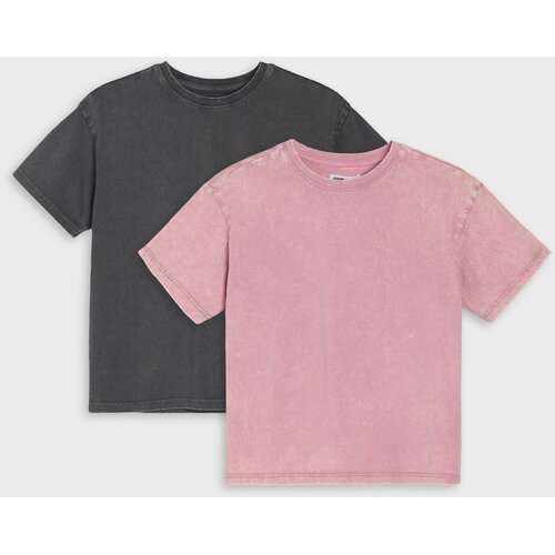 Sinsay Pamučne oversize majice 2 pack Slike
