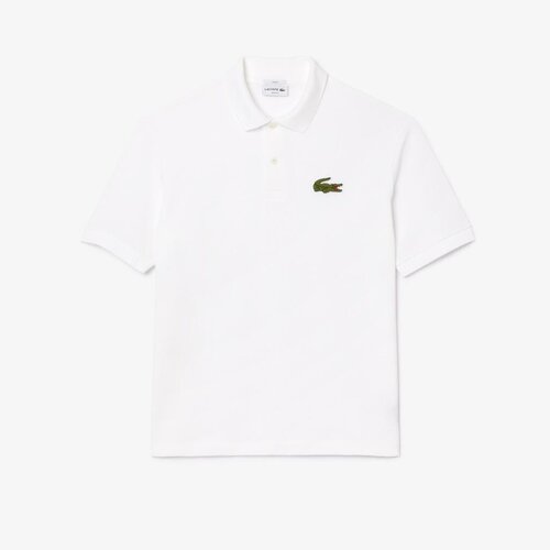 Lacoste SHORT SLEEVED RIBBED COLLAR Bijela Slike