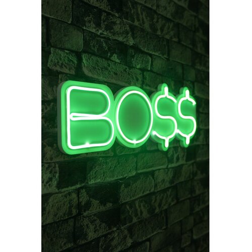 Wallity BOSS - Green Green Decorative Plastic Led Lighting Cene