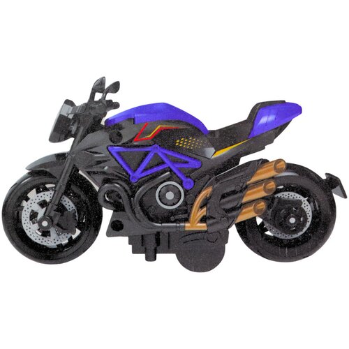  Metalni motor za sastavljanje 1:14 DIY - crno/plavi Slike