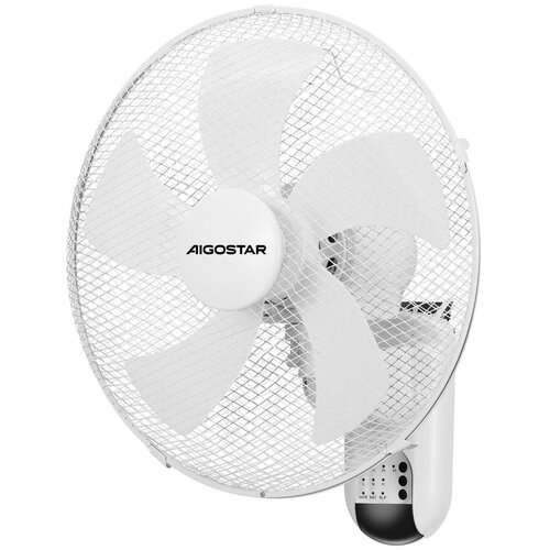 Aigostar Zidni ventilator 45W/230V bela + daljinski upravljač Cene