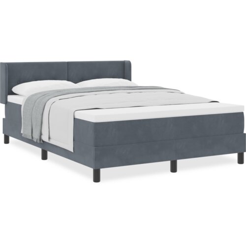Box Spring Krevet s Madracem Tamno Siva 160x200 cm Bar&amp;scaron;un Slike