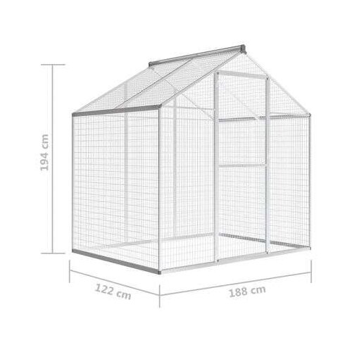  kavez za ptice od aluminija 178 x 122 x 194 cm Slike