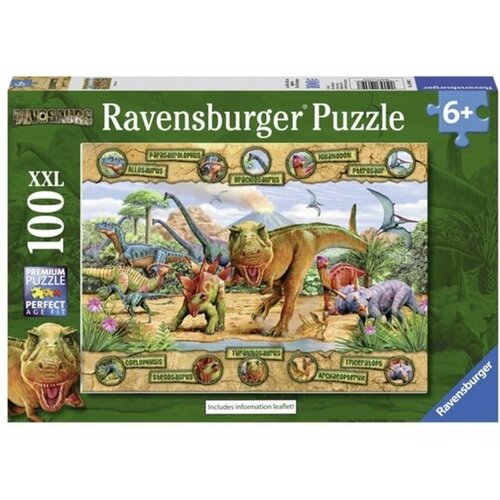 Ravensburger puzzle (slagalice) - Dinosaurusi sa imenima RA10609 Slike