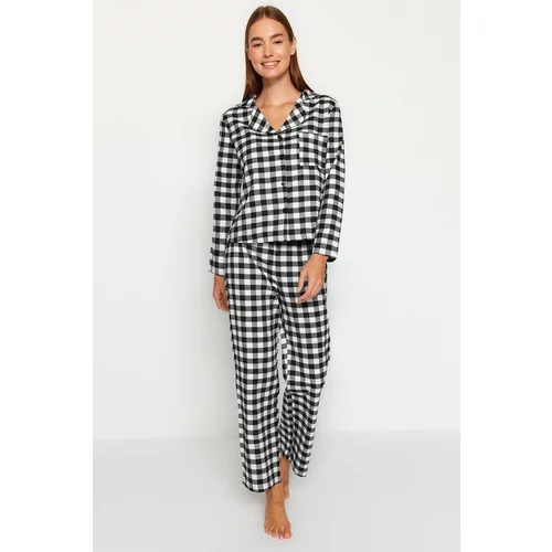 Trendyol Pajama Set - Black - Plaid
