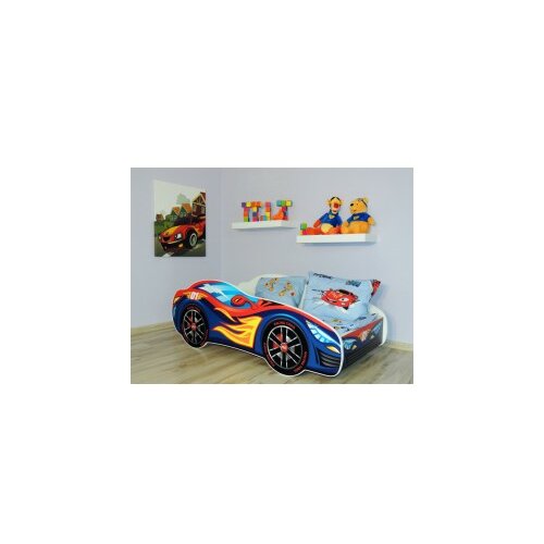 DeÄiji krevet Racing Car â Red Blue 140x70cm Slike