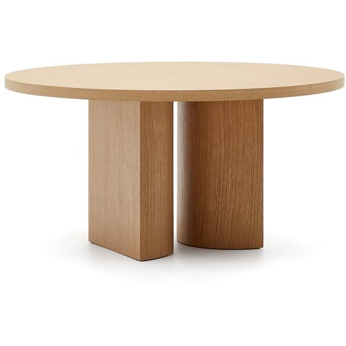 Kave Home Okrugao blagovaonski stol u dekoru hrasta &amp;oslash; 150 cm Nealy &amp;ndash; Slike