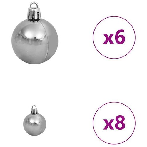 Umjetno božićno drvce with Decorative String Lights Zelena PVC Slike