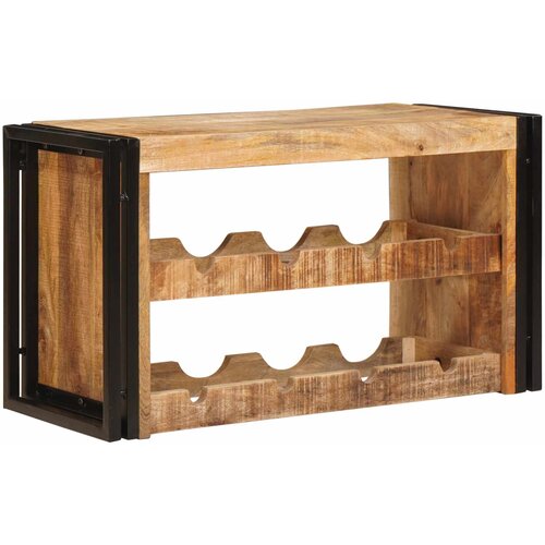 Stalak za vino Smeđa 80 x 45 x 33 cm Čvrsto Grubo Drvo Manga Cijene