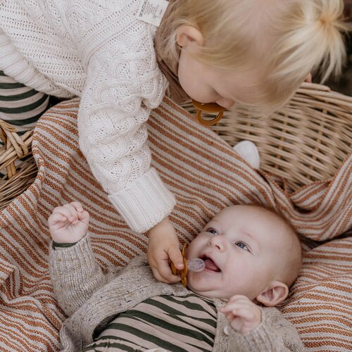 Bibs Colour Tie Dye Size 2: 6+ months duda Mustard Ivory 2 kos Slike