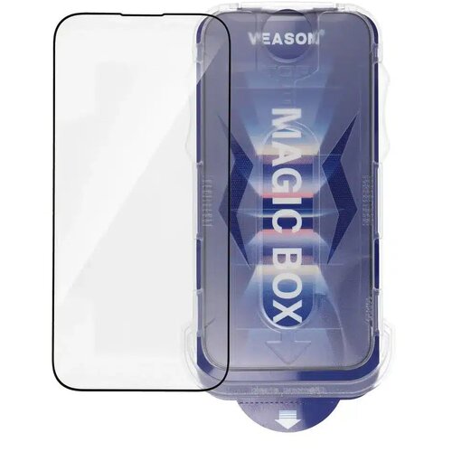  Kaljeno steklo 6D Pro Veason Easy-Install Glass &amp;ndash; za iPhone X / iPhone XS črno Slike