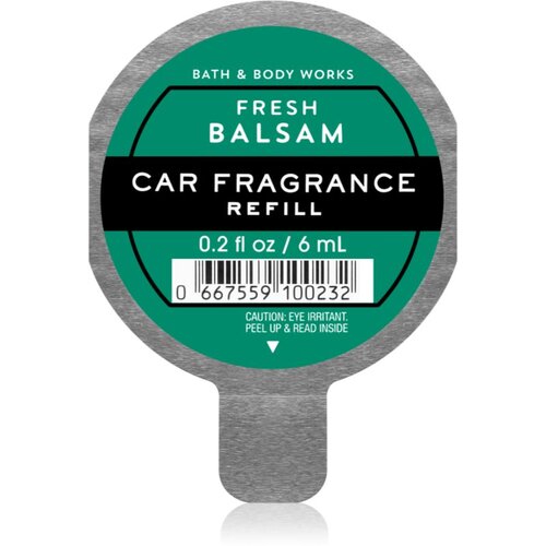 Bath &amp;amp; Body Works Fresh Balsam miris za auto zamjensko punjenje 6 ml Slike
