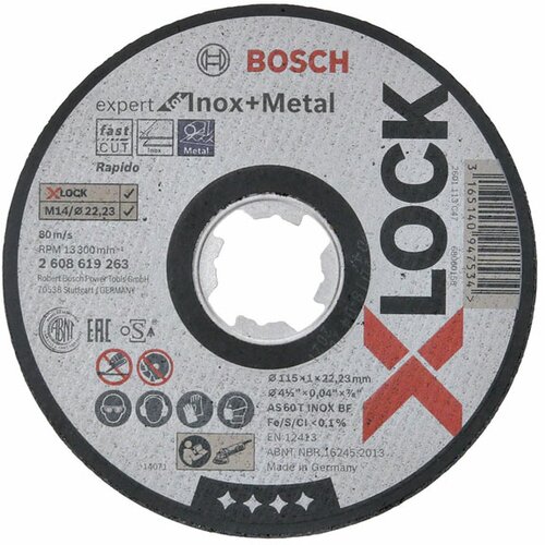 Bosch x-lock rezna ploča sfinox 115x1 ravna (2608619261) Slike