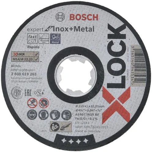 Bosch X-LOCK SfInox rezna ploča 115x1 ravna - 2608619261