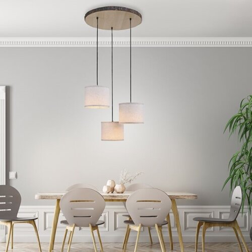 PAUL NEUHAUS Leuchten Direkt 11236-79 - Luster na sajli BARK 3xE27/40W/230V Slike