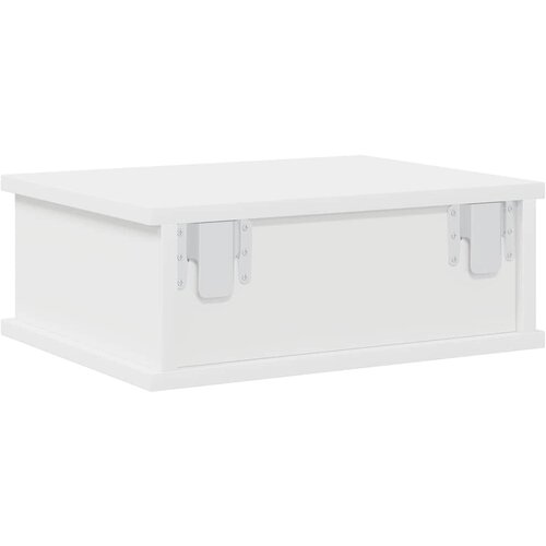  Noćni ormarić 2 pcs Bijelo 40 x 31 x 15 cm Konstruirano drvo Slike