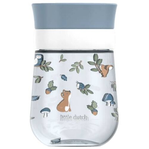 Little Dutch&amp;reg; Svetlo modra plastična otro&amp;scaron;ka skodelica 300 ml Forest Friends &amp;ndash; Slike