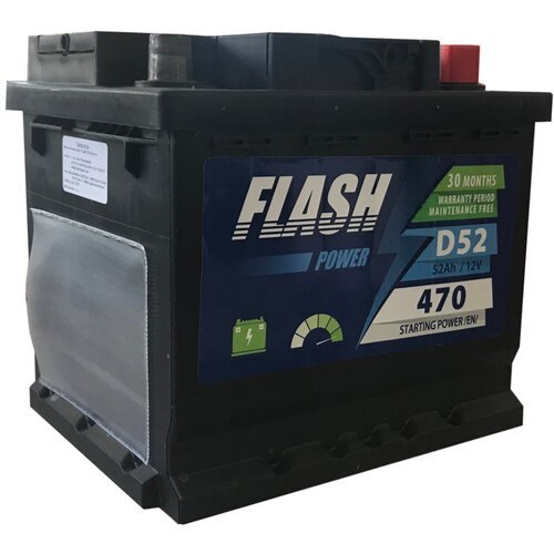 FLASH POWER akumulator 12V 52Ah 470A desno+ Slike