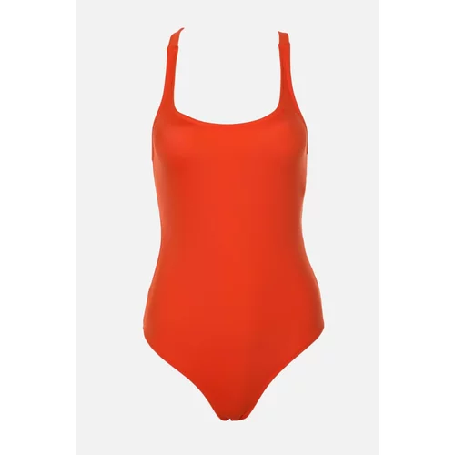 Trendyol orange Back Detailed Swimsuit