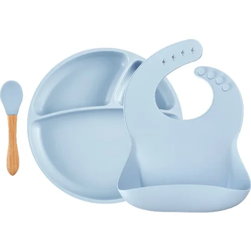 Minikoioi BLW II Mineral Blue jedilni set