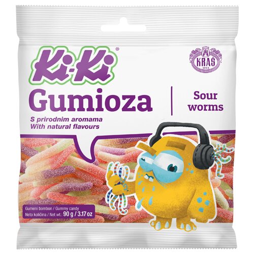Kra&amp;scaron; kiki gumene bombone kiseli crvici 90G Slike