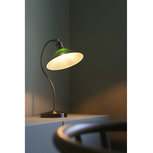 Marksl&amp;ouml;jd Zelena/medeninasta namizna svetilka s steklenim senčilom (vi&amp;scaron;ina 49 cm) Vela &amp;ndash; Slike