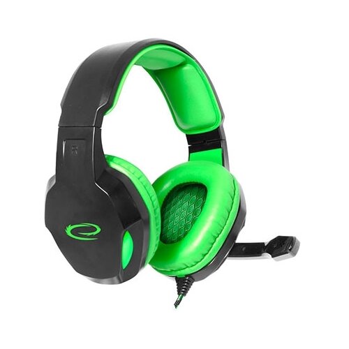 Esperanza Slu&scaron;alice sa mikrofonom COBRA, gaming, green,, volume control, EGH350G Cijene