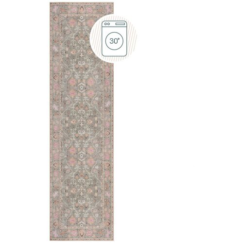 Flair Rugs Svetlo zelen pralen tekač 60x230 cm Una Floral &amp;ndash; Slike