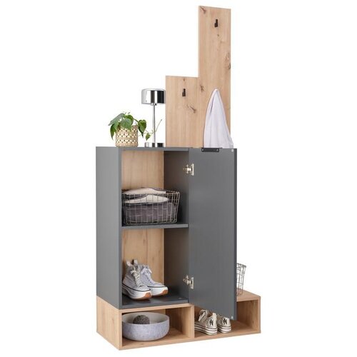 Modern Living Predsoba Ciao, Barva Hrasta, Antracit Slike